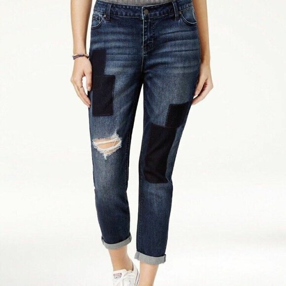 Celebrity Pink Ripped Patched Jean Tournai - Picture 1 of 10